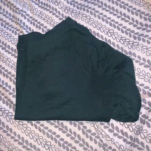 Green long sleeve crop top